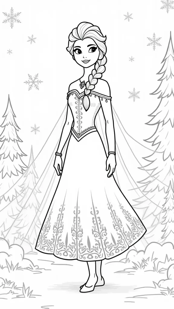 frozen anna coloring pages